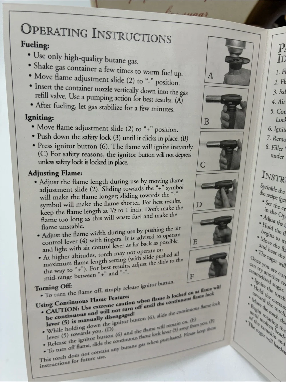 Williams Sonoma Kitchen Torch